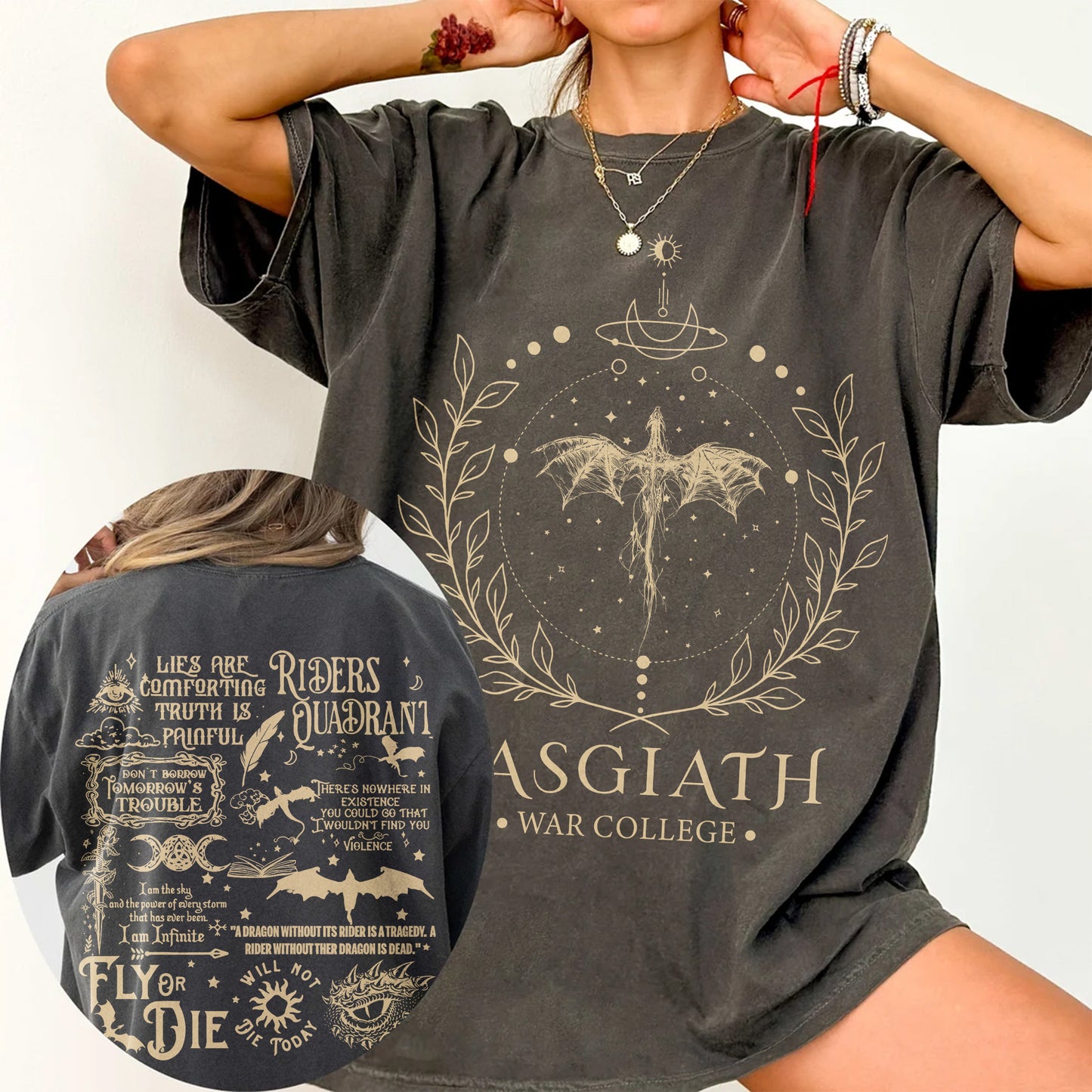 Basgiath War College T-Shirt | Fourth Wing Fantasy Tee