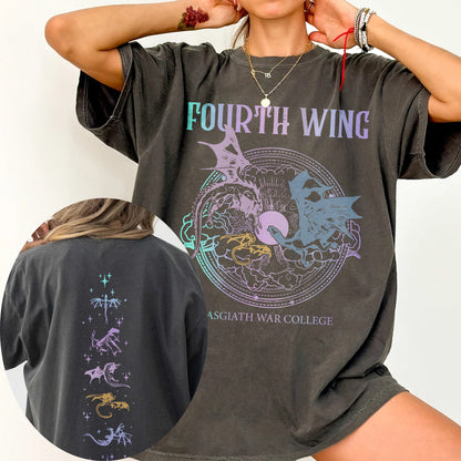 Fourth Wing Comfort Colors Tee – Basgiath War College Dragons