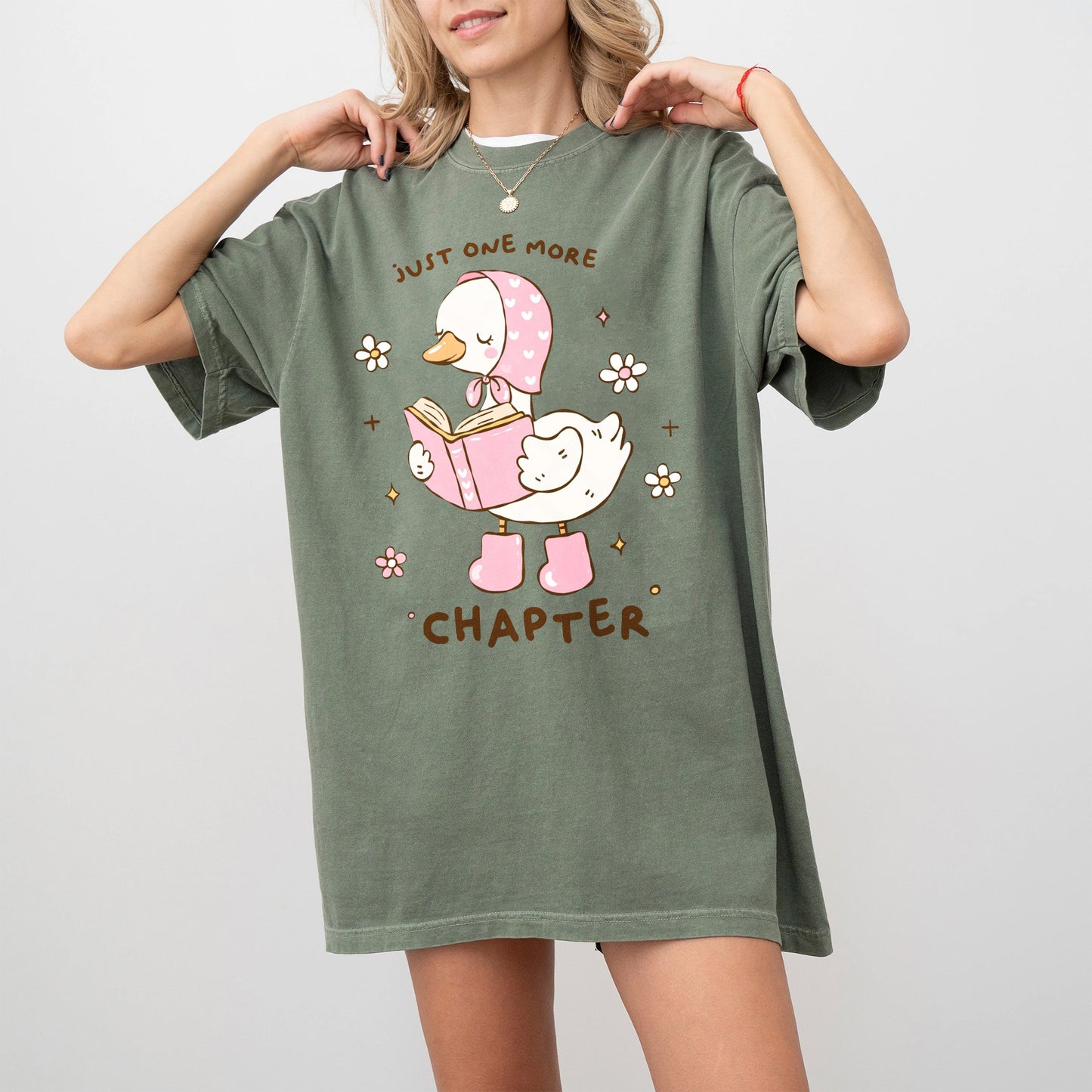 Cozy Goose Reads Comfort Colors T-Shirt
