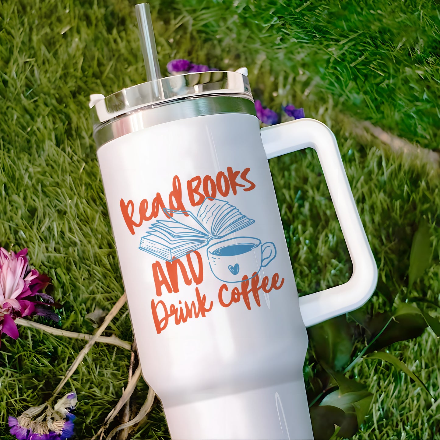 Read Books and Drink Coffee Tumbler