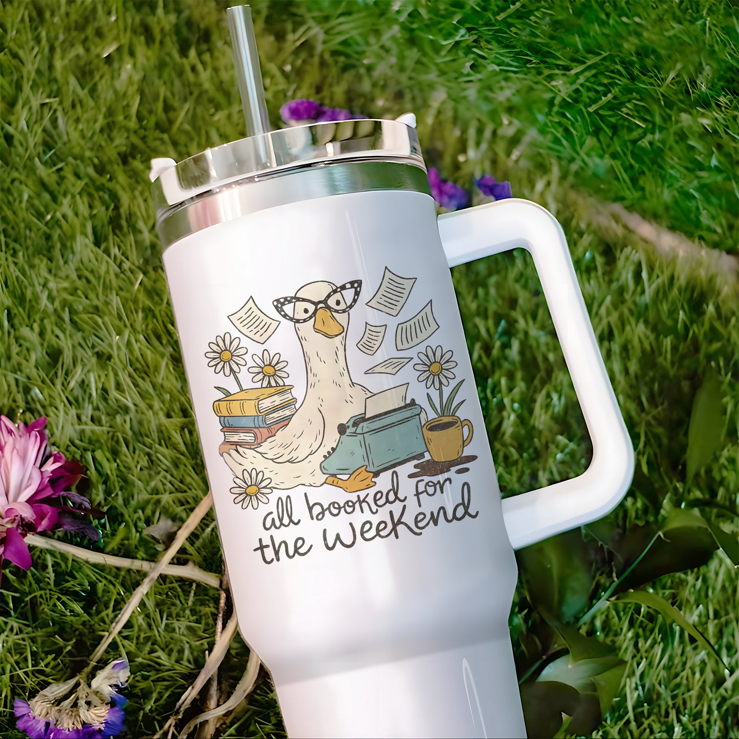 All Booked for the Weekend Tumbler