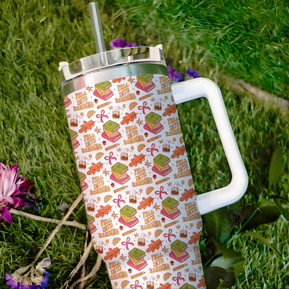 Fall Into Reading Bookish Tumbler
