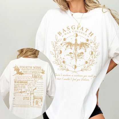 Basgiath War College T-Shirt | Fourth Wing Fantasy Tee
