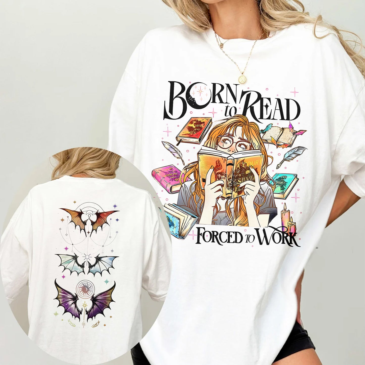 Born to Read Comfort Colors T-Shirt – ACOTAR Fantasy Book Lover Tee