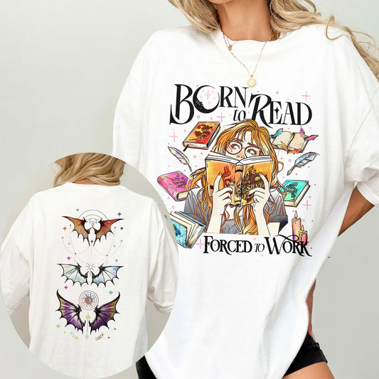 Born to Read Comfort Colors T-Shirt – ACOTAR Fantasy Book Lover Tee