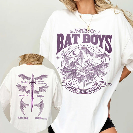 The Bat Boys Comfort Colors T-Shirt – Night Court Sword & Wings Edition