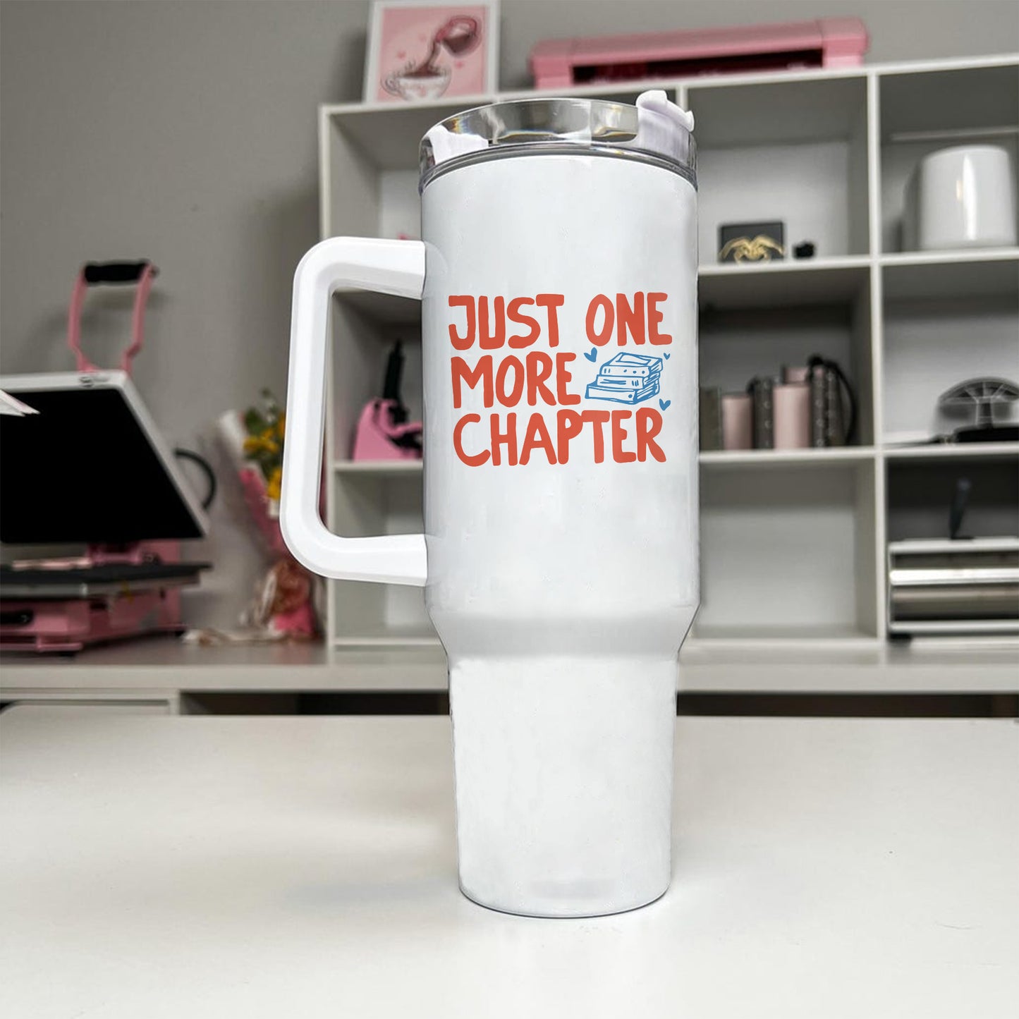 Just One More Chapter Bookish Tumbler