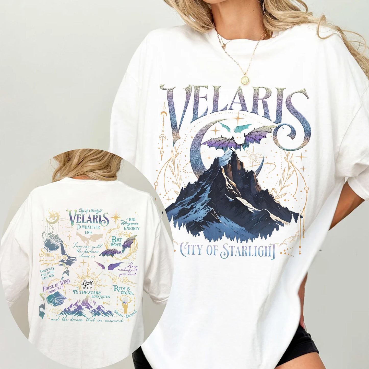 Velaris Comfort Colors T-Shirt – City of Starlight & Bat Boys