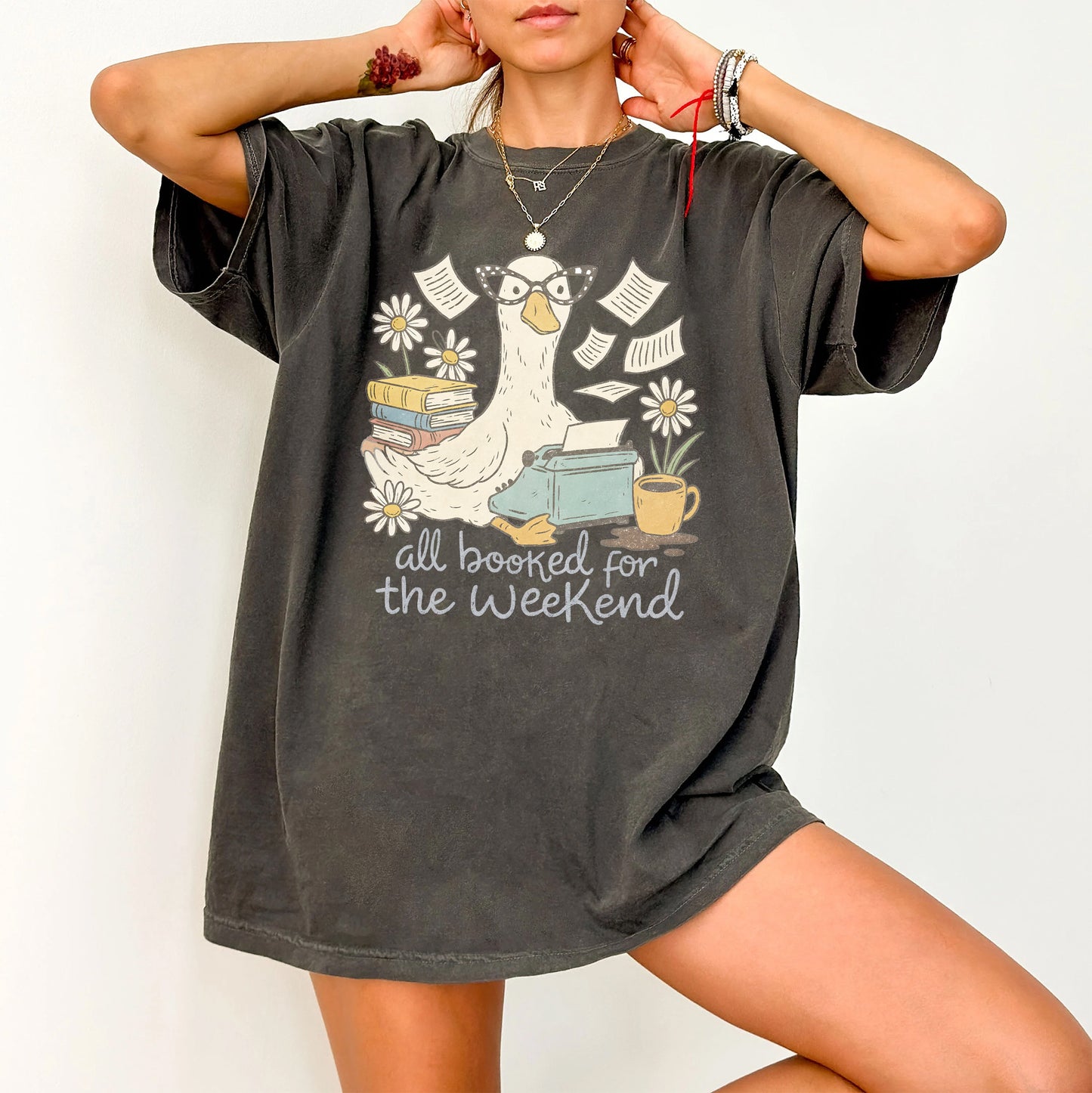 Weekend Book Goose Comfort Colors T-Shirt