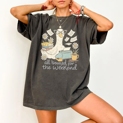 Weekend Book Goose Comfort Colors T-Shirt