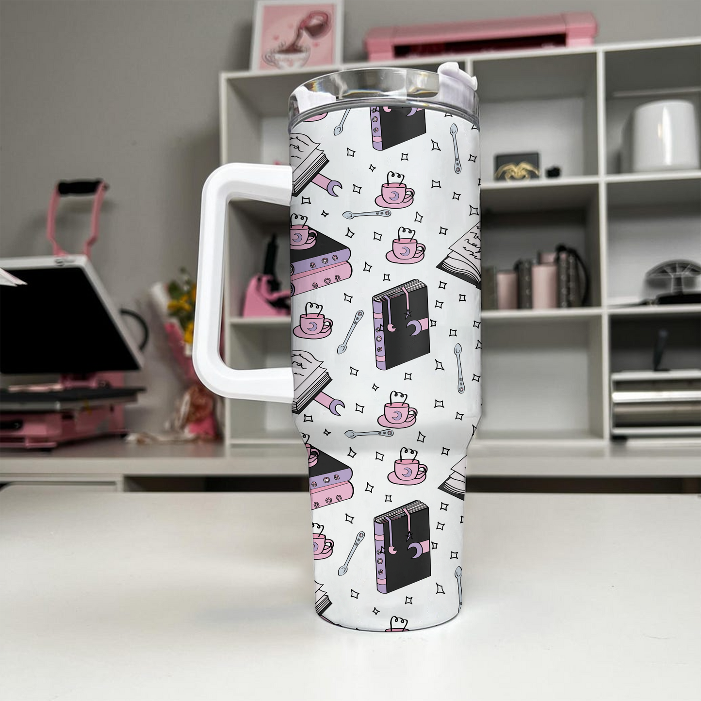 Romantasy Books & Coffee Tumbler