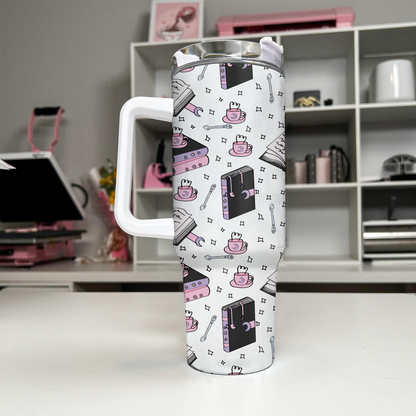 Romantasy Books & Coffee Tumbler