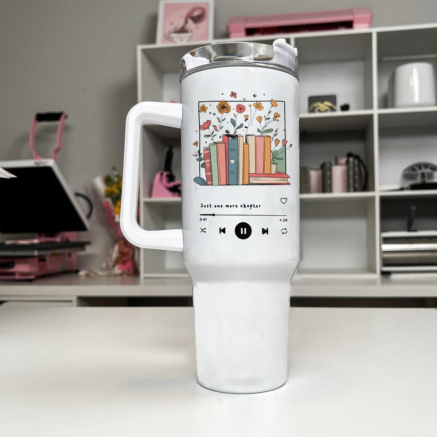 Just One More Chapter Bookish Tumbler