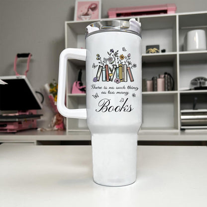 Too Many Books Bookish Tumbler