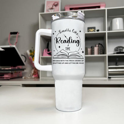 Smells Like Reading Time Stainless Steel Tumbler