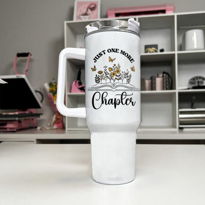 Just One More Chapter Bookish Tumbler