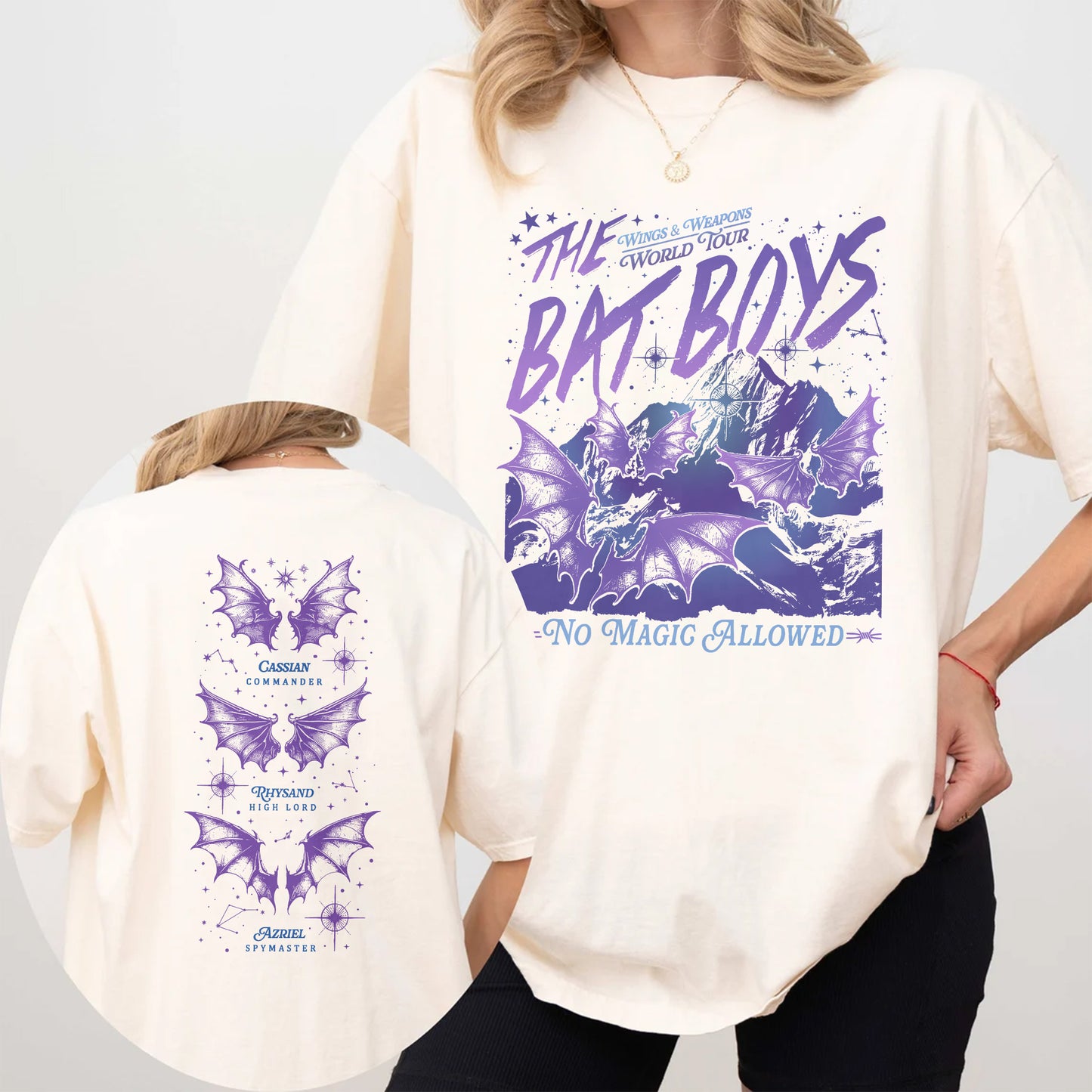 The Bat Boys World Tour Comfort Colors T-Shirt – Wings & Weapons Edition