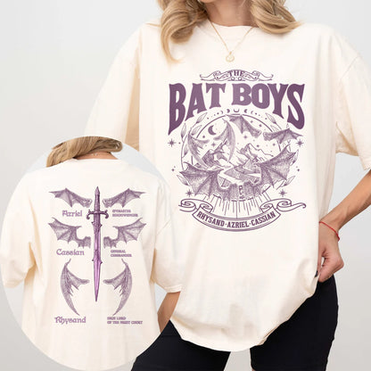 The Bat Boys Comfort Colors T-Shirt – Night Court Sword & Wings Edition