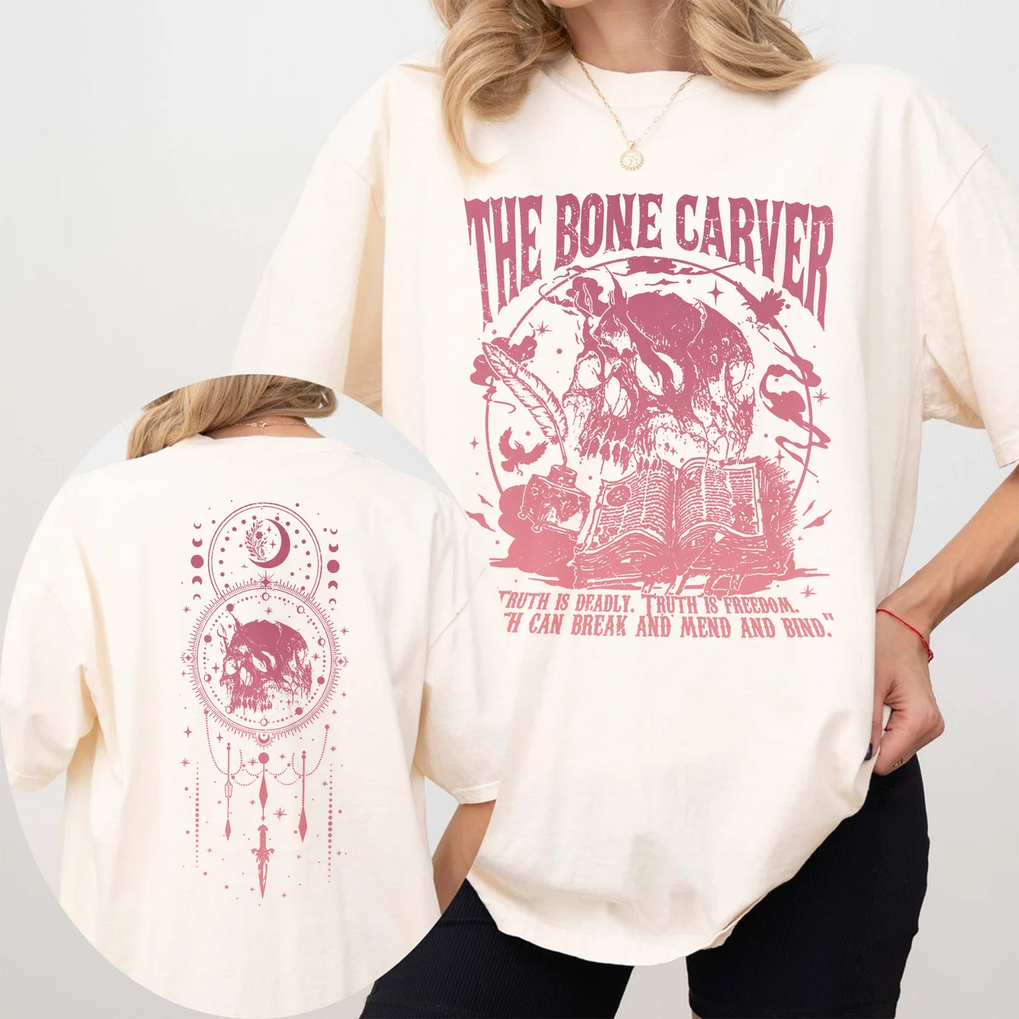 The Bone Carver Comfort Colors T-Shirt – ACOTAR Dark Truth Edition