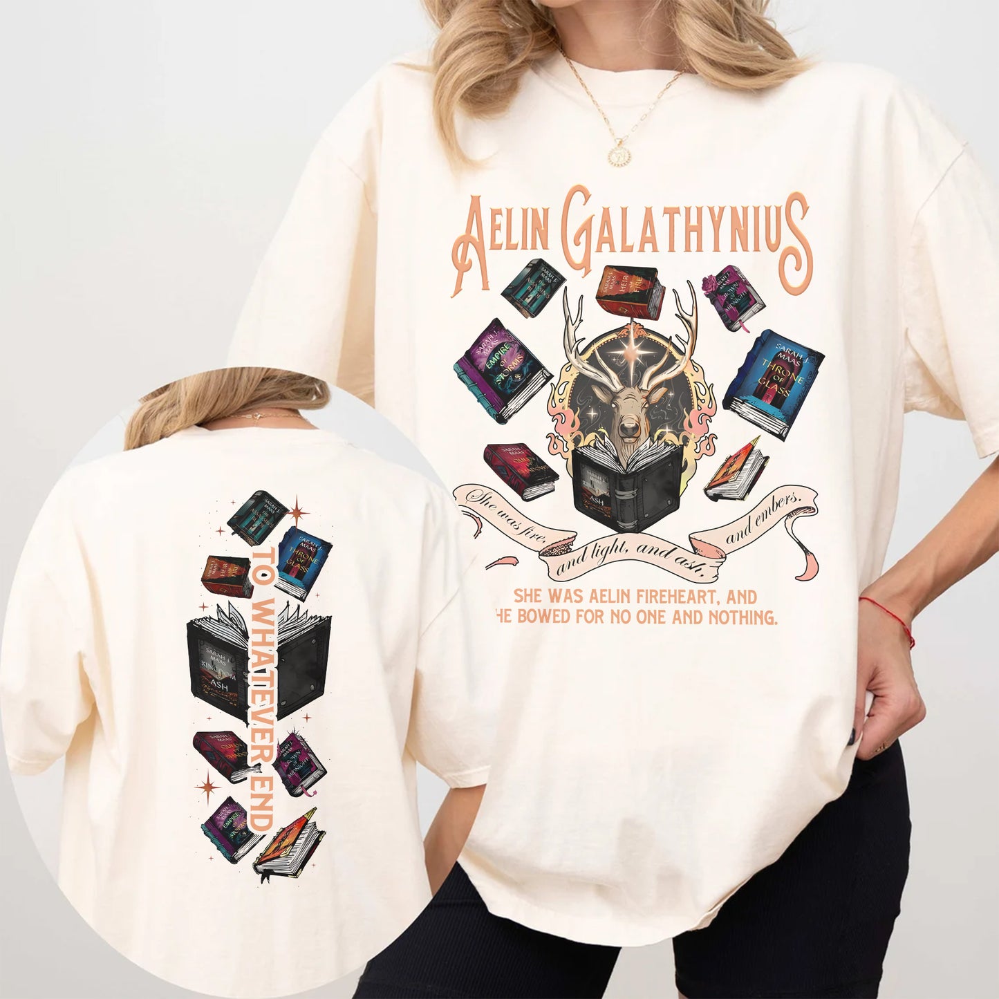 Aelin Galathynius Comfort Colors T-Shirt – Throne of Glass Book Tribute Tee