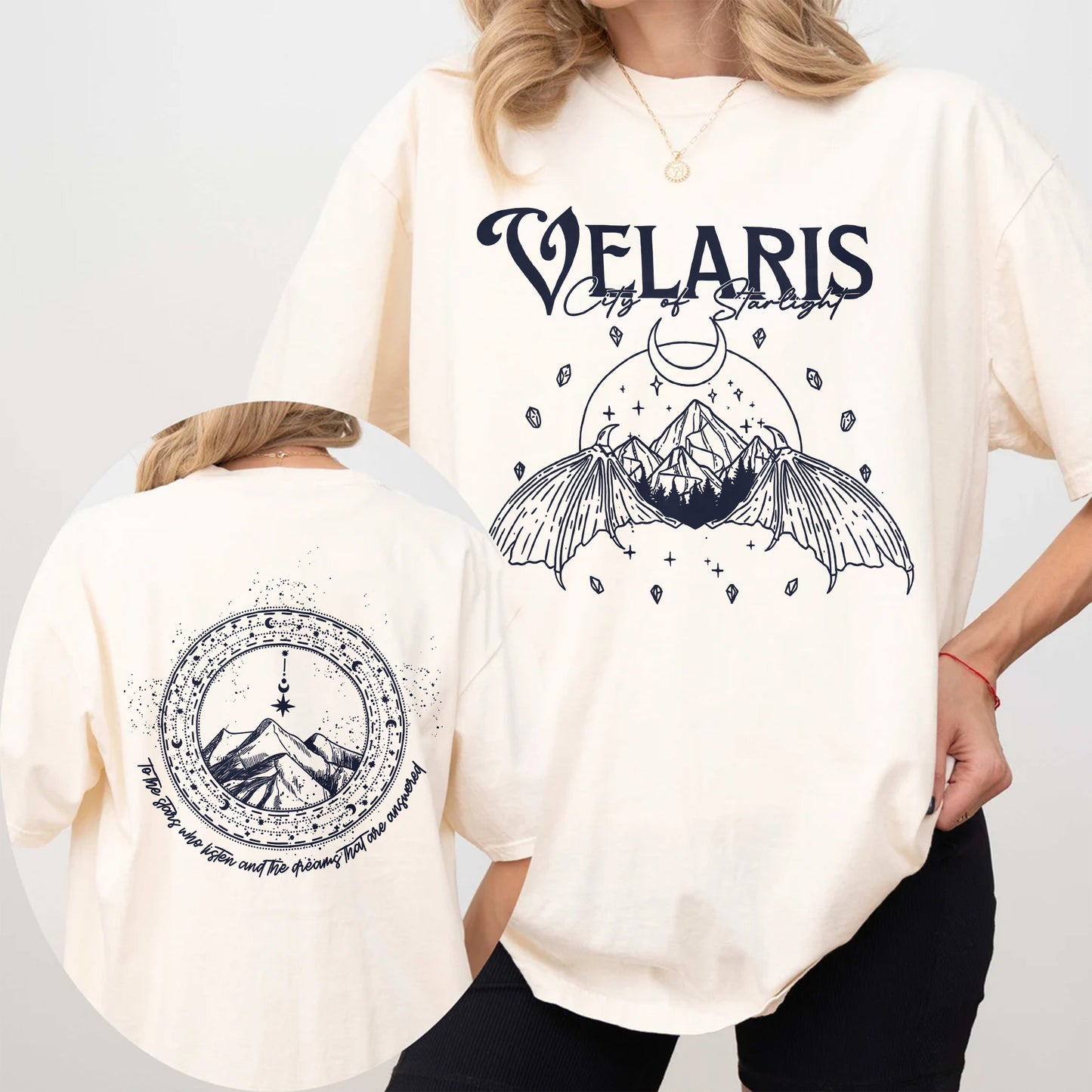 Velaris Comfort Colors T-Shirt – Night Court Wings Design
