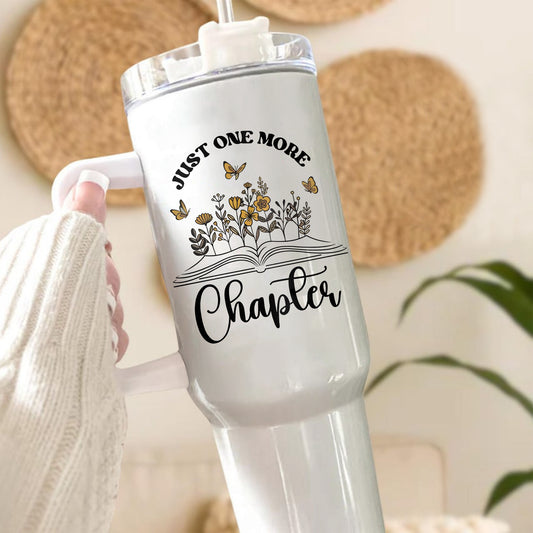 Just One More Chapter Bookish Tumbler