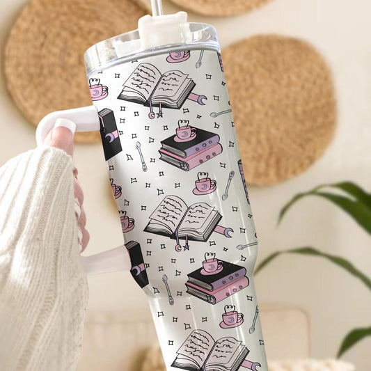 Romantasy Books & Coffee Tumbler