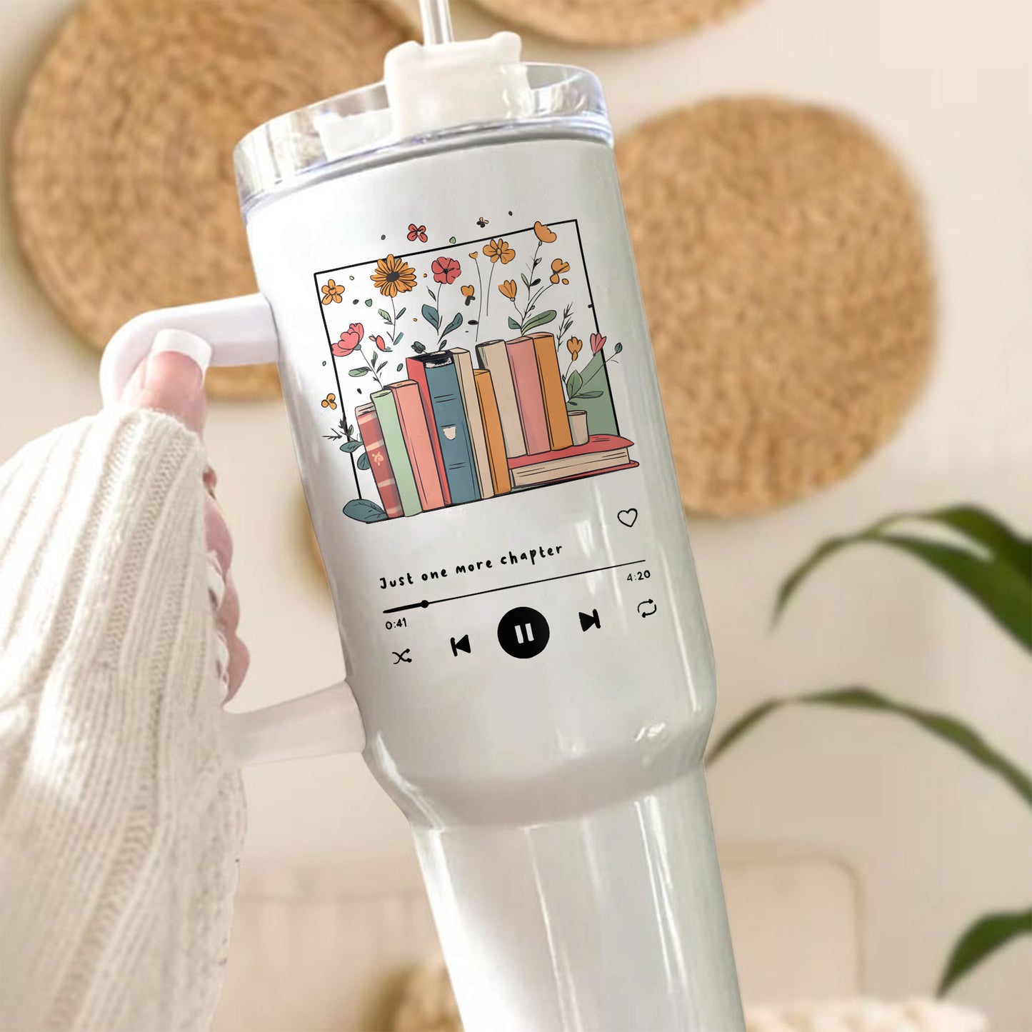 Just One More Chapter Bookish Tumbler