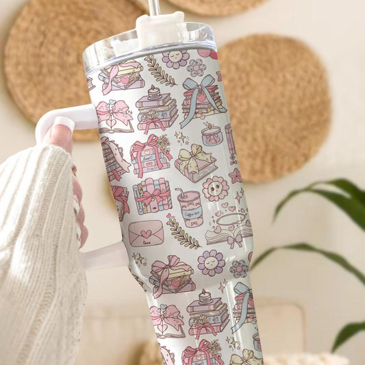 Pastel Bookish Tumbler