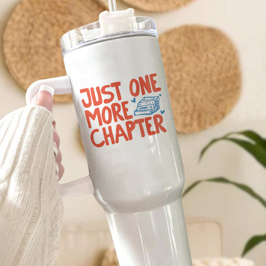 Just One More Chapter Bookish Tumbler