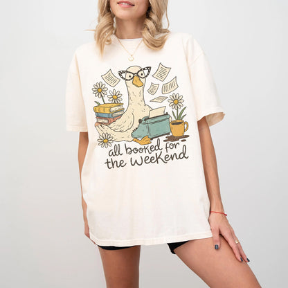 Weekend Book Goose Comfort Colors T-Shirt