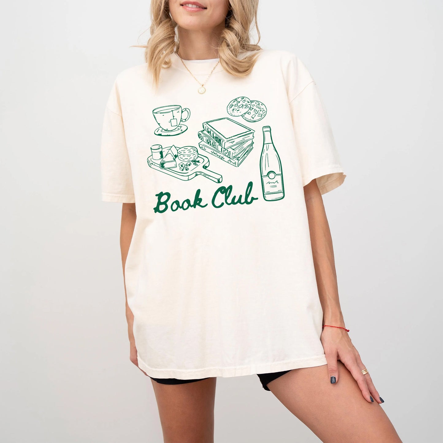 Book Club Snacks Comfort Colors Graphic Tee