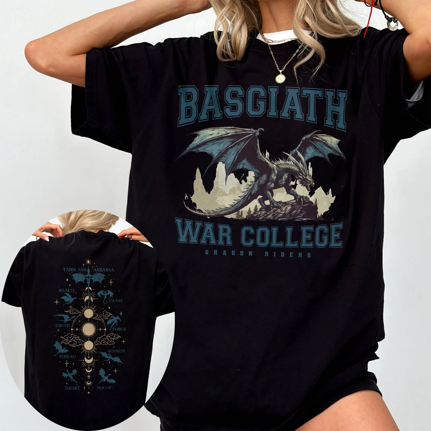 Basgiath War College T shirt Fourth Wing Fantasy Tee
