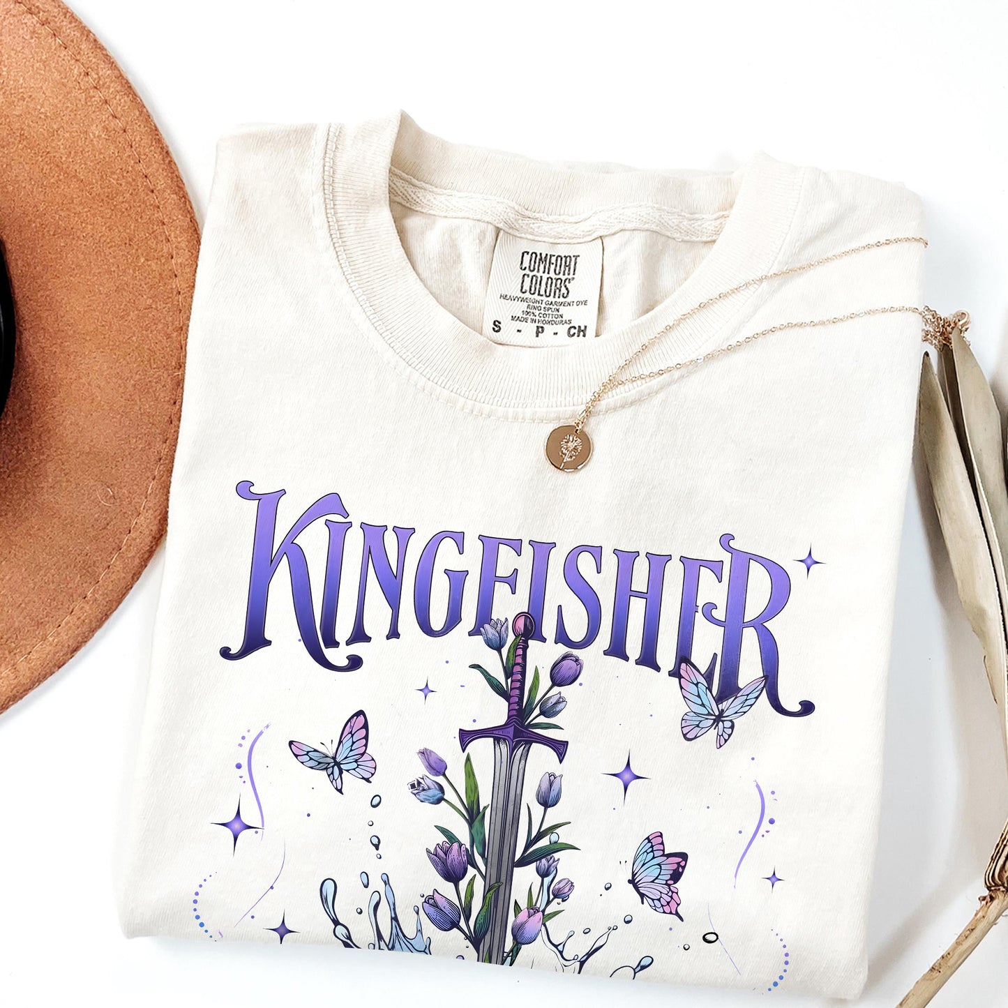 Kingfisher Comfort Colors T-Shirt – Little Osha Fantasy Sword Tee