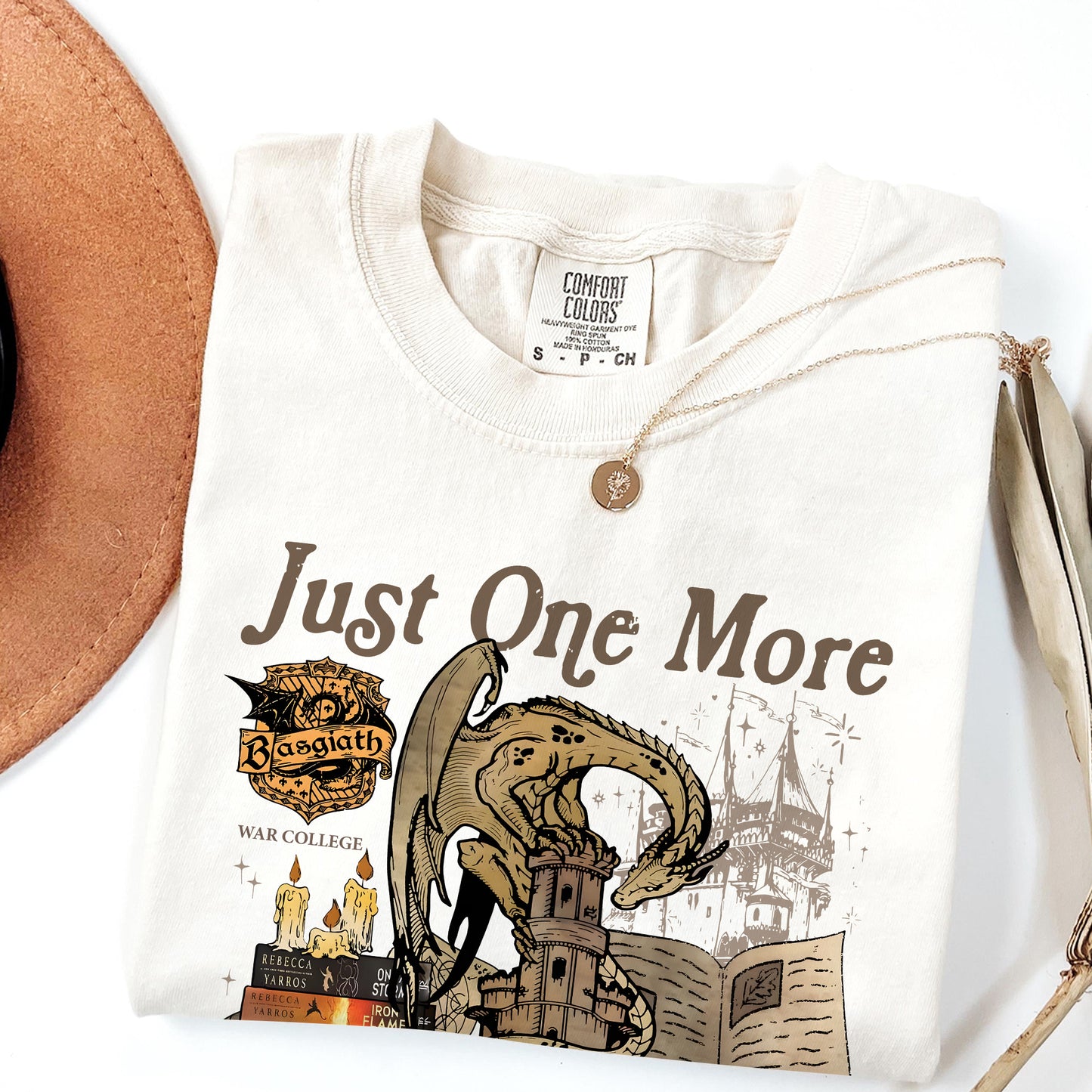Fourth Wing Comfort Colors T-Shirt – Just One More Chapter Book Tee