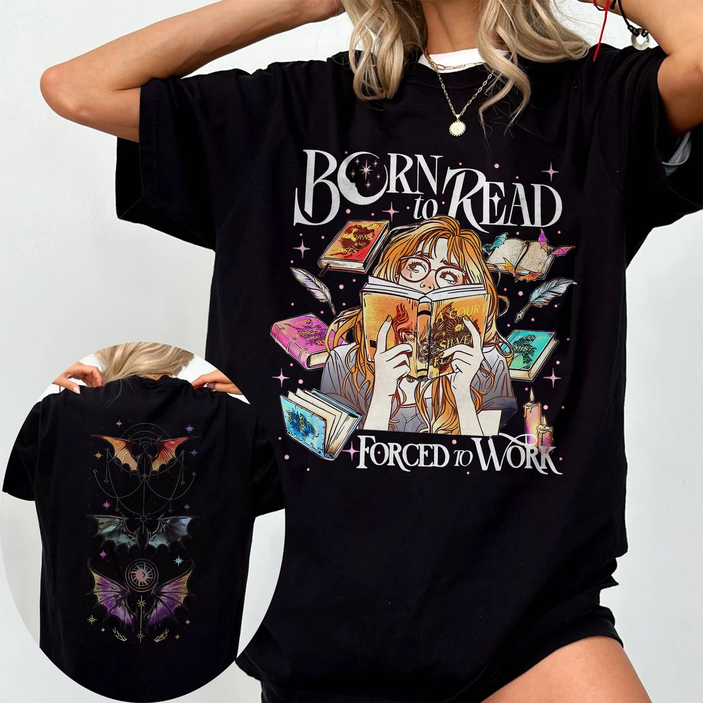 Born to Read Comfort Colors T-Shirt – ACOTAR Fantasy Book Lover Tee