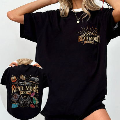 Read More Books Comfort Colors T-Shirt – Fantasy Romance Book Stack Tee