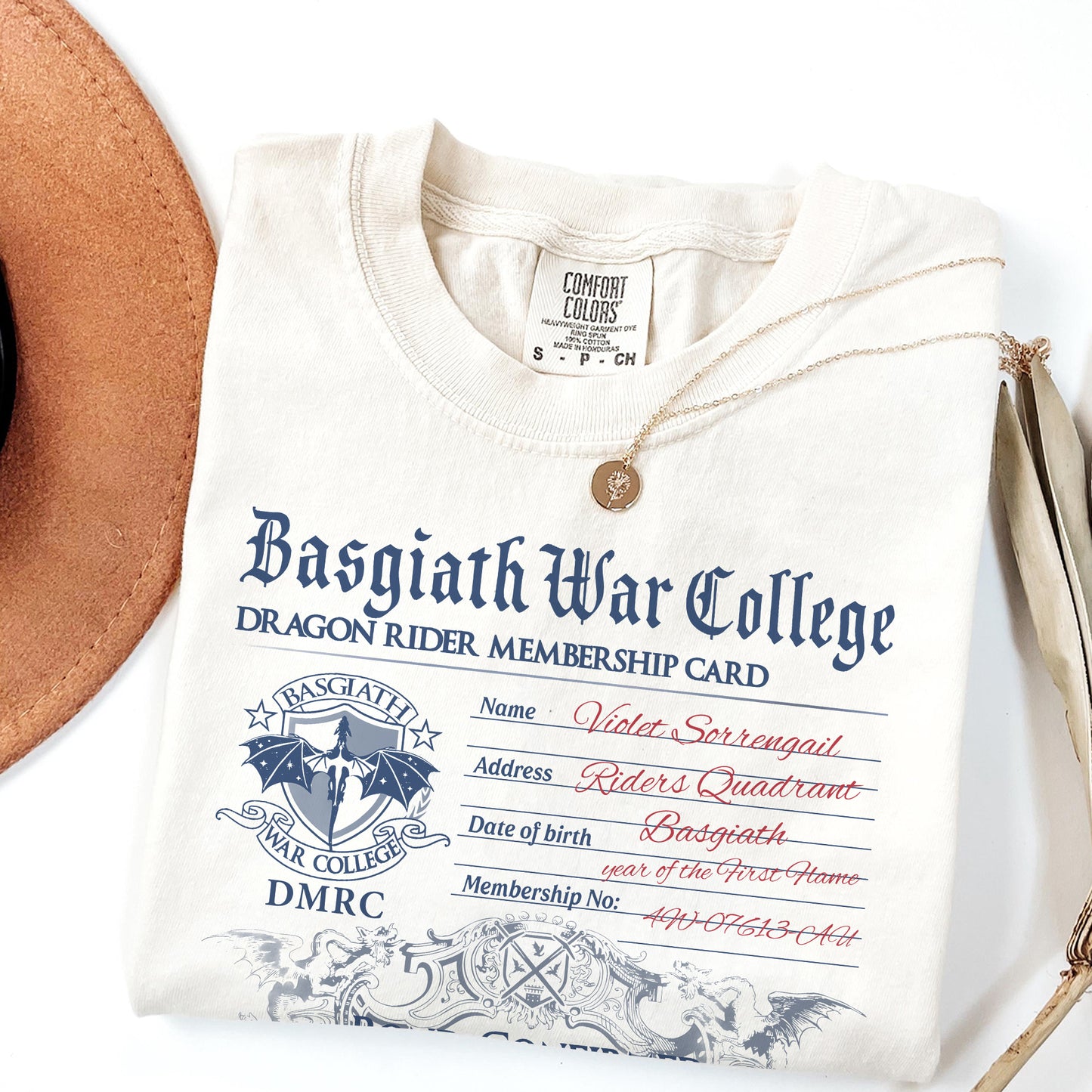 Fourth Wing Basgiath War College Comfort Colors T-Shirt