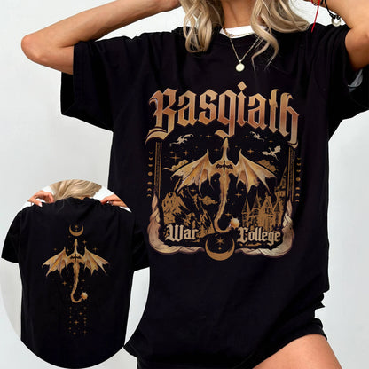 Basgiath War College Comfort Colors T-Shirt – Golden Dragon Design