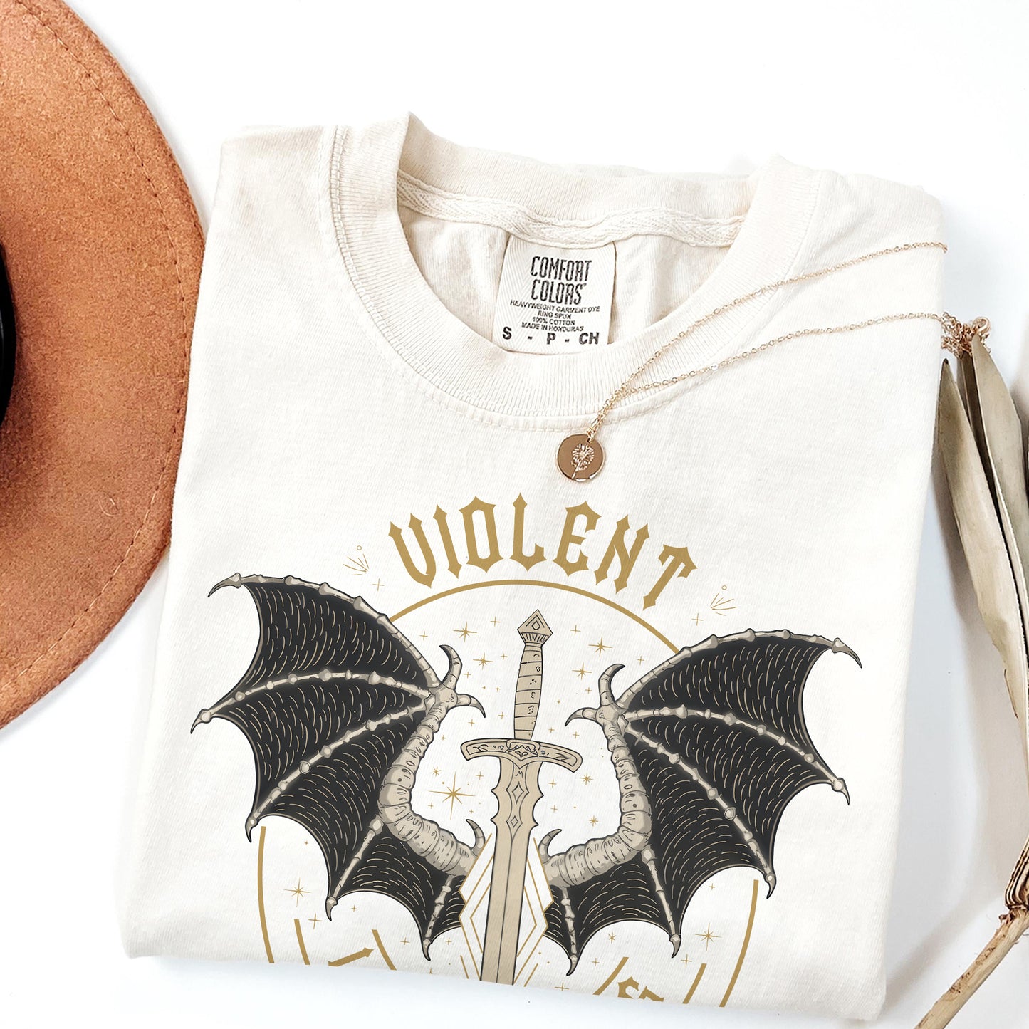 Fourth Wing Inspired Graphic Tee – Violent Little Thing