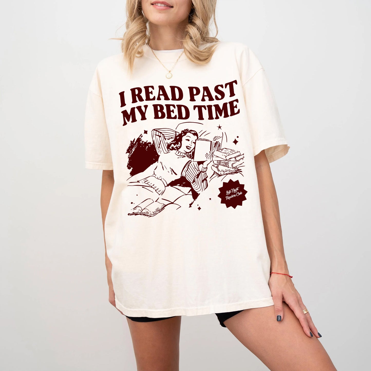I Read Past My Bedtime Comfort Colors T-Shirt