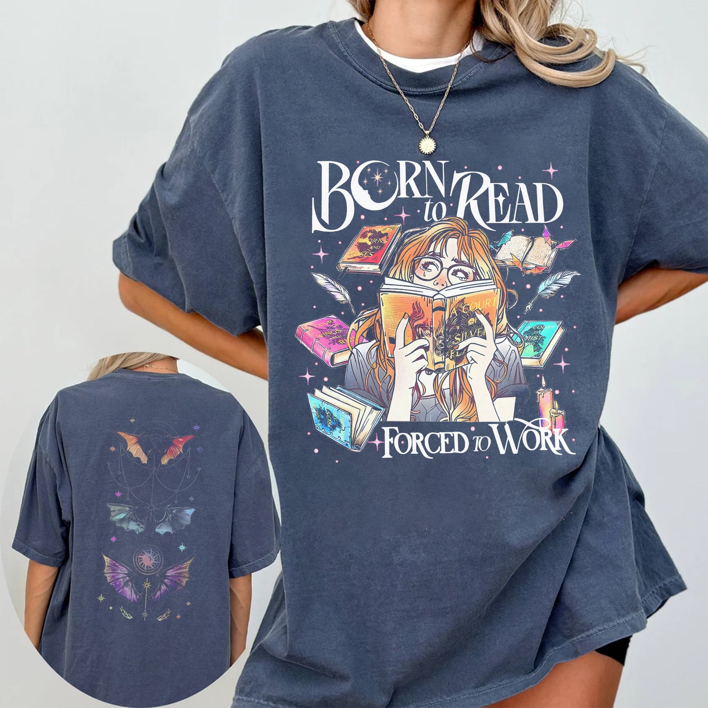 Born to Read Comfort Colors T-Shirt – ACOTAR Fantasy Book Lover Tee