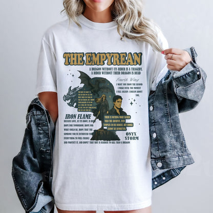 The Empyrean Comfort Colors T-Shirt – Fourth Wing & Iron Flame Quotes
