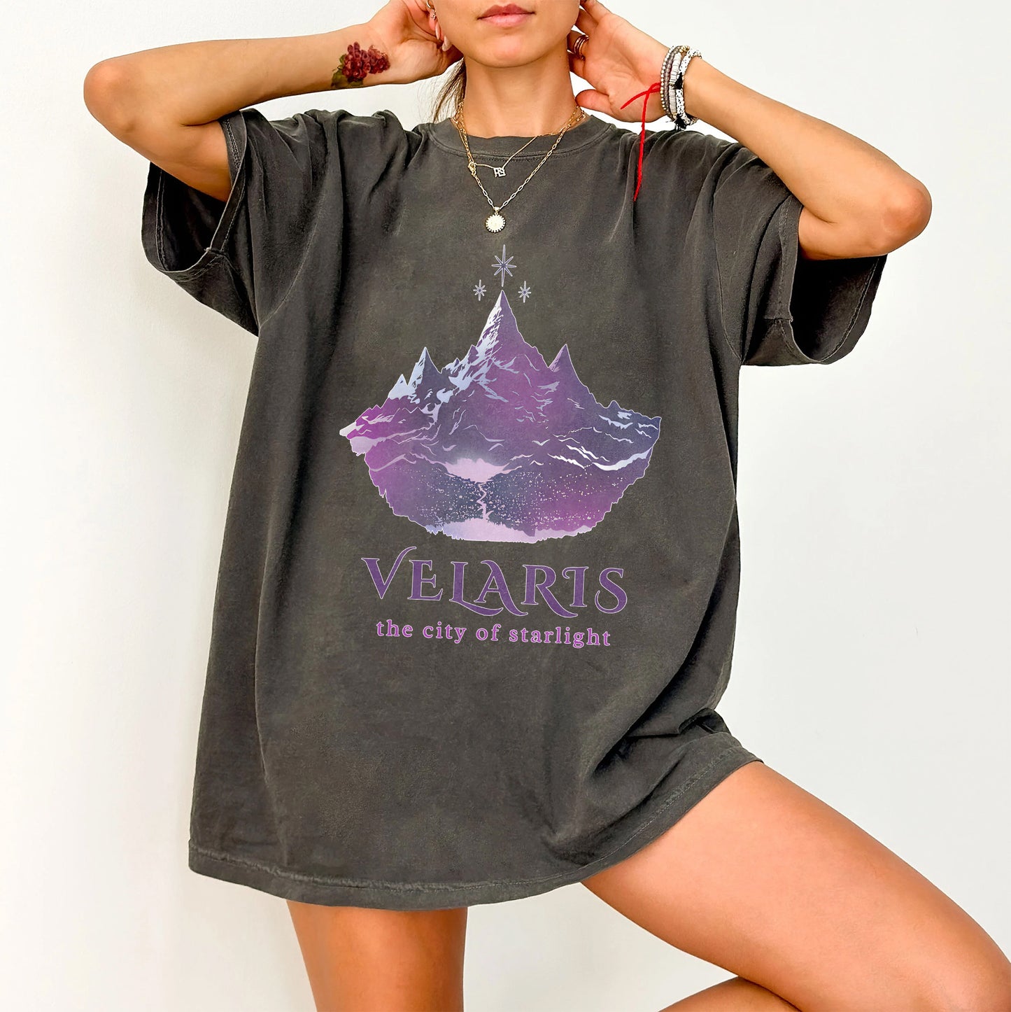 Velaris Minimalist Tee – The City of Starlight Edition