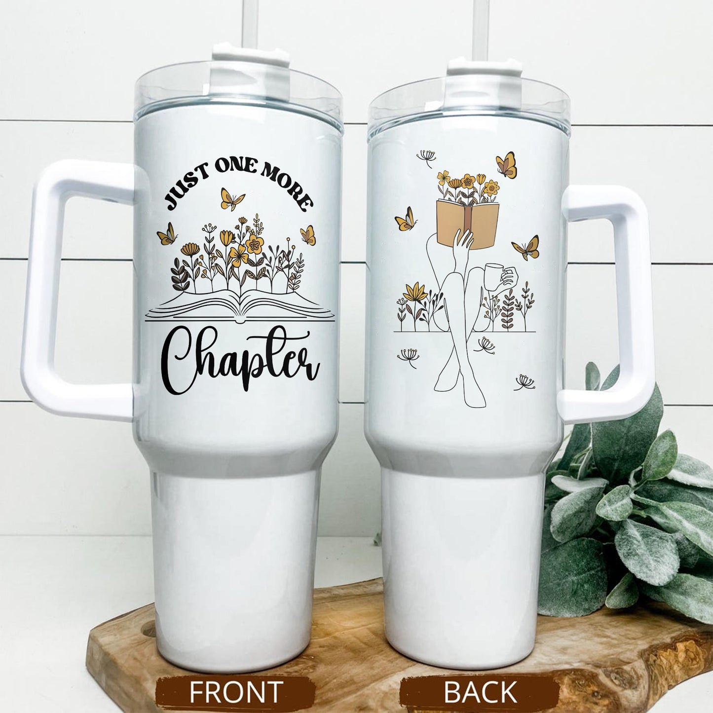 Just One More Chapter Bookish Tumbler