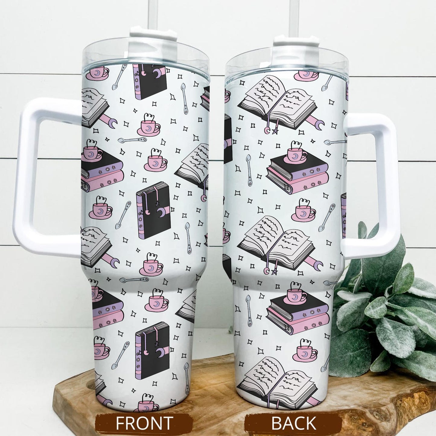 Romantasy Books & Coffee Tumbler