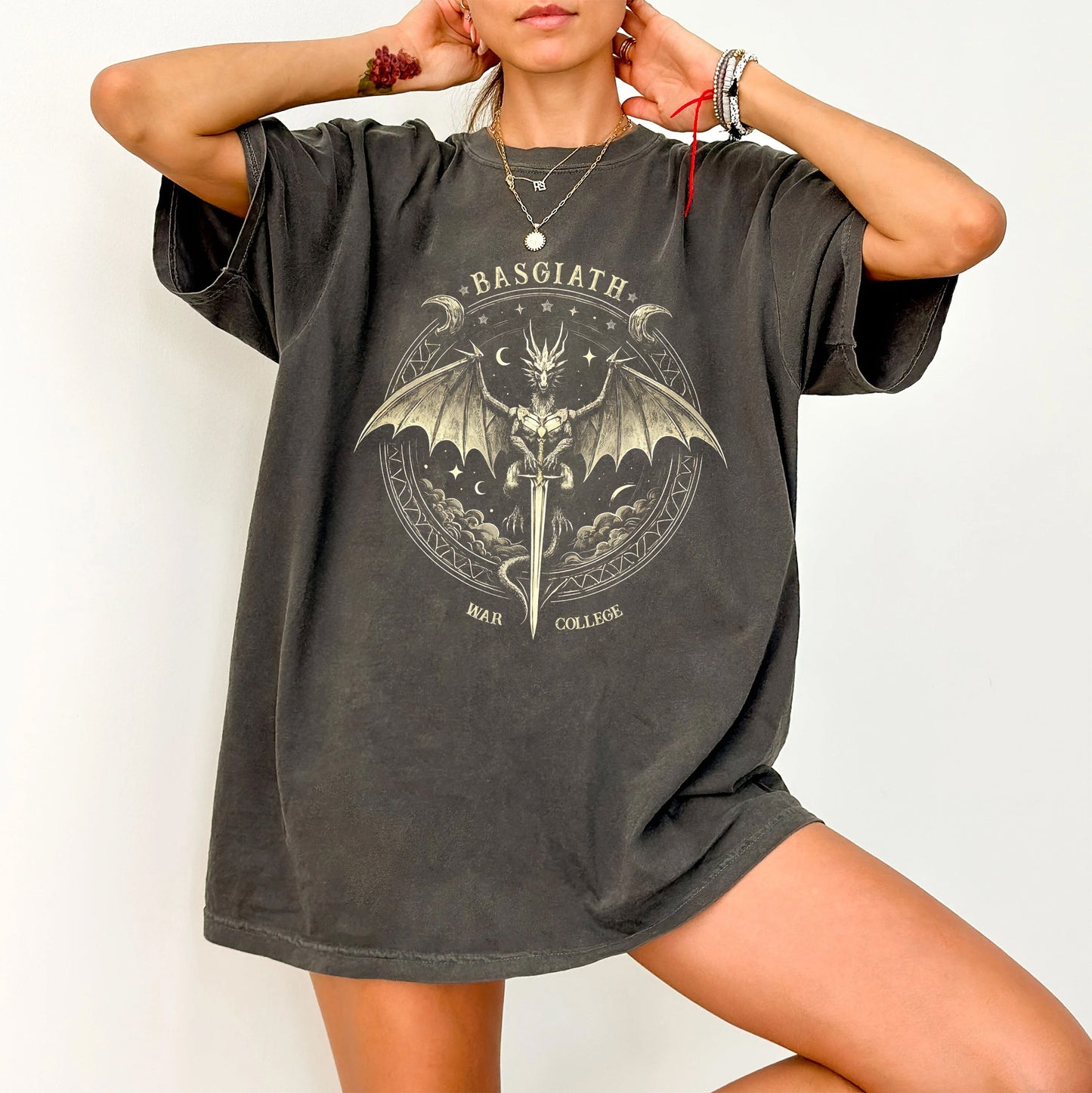 Basgiath War College T-Shirt – Fourth Wing Inspired Dragon Academy Tee