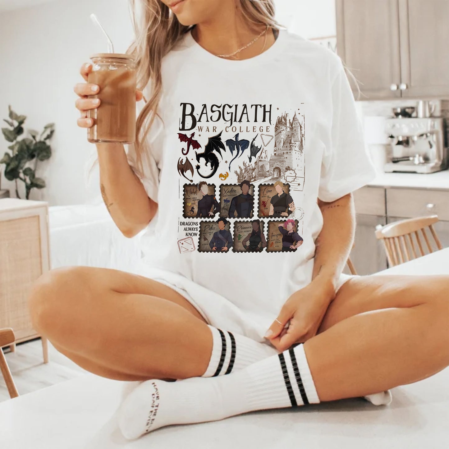 Basgiath War College Comfort Colors T-Shirt – Fourth Wing Fan Tee