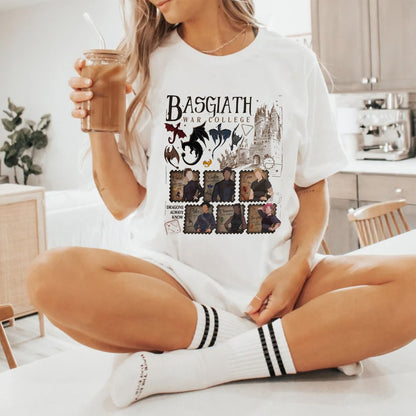 Basgiath War College Comfort Colors T-Shirt – Fourth Wing Fan Tee