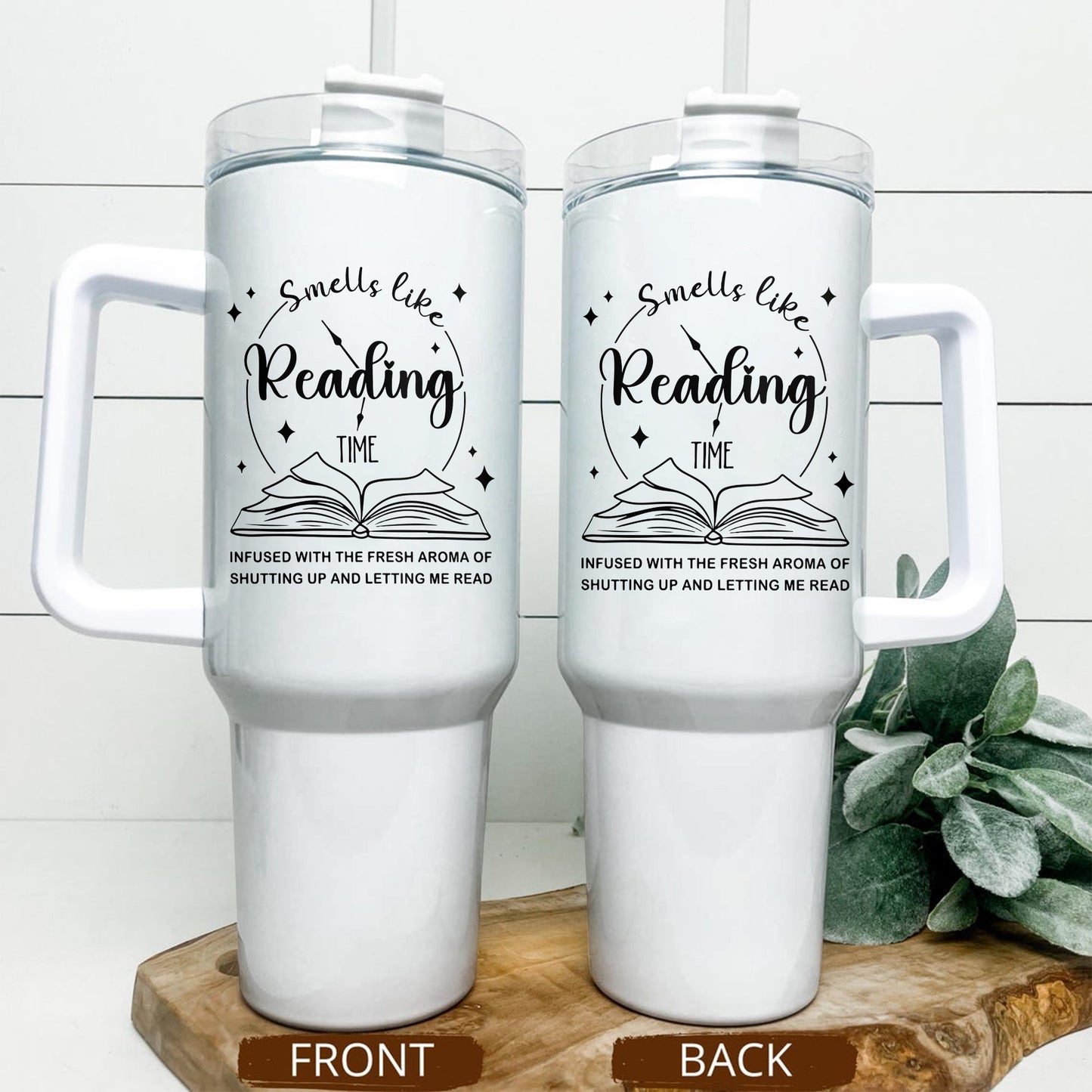 Smells Like Reading Time Stainless Steel Tumbler